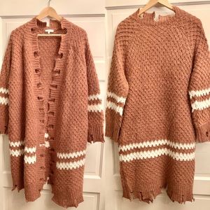 Anthropologie Moon River Duster size S chewed hem